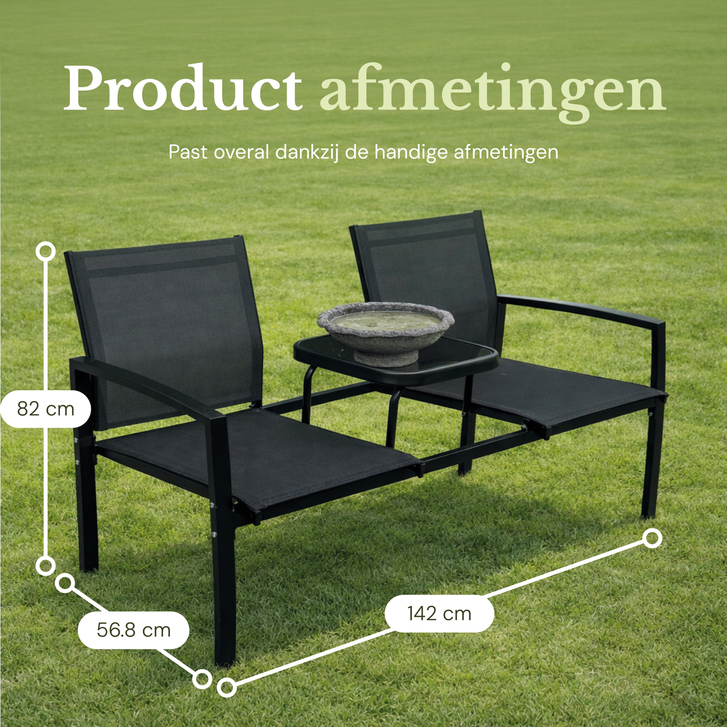 O'DADDY Tuinbank met Tafel