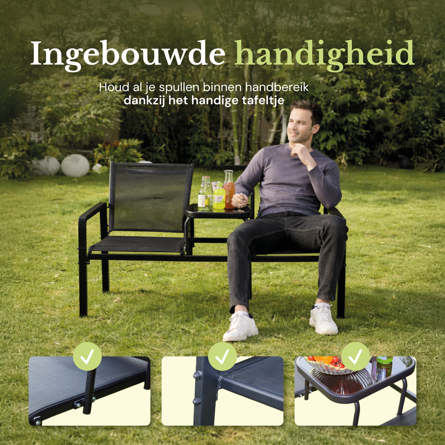 O'DADDY Tuinbank met Tafel