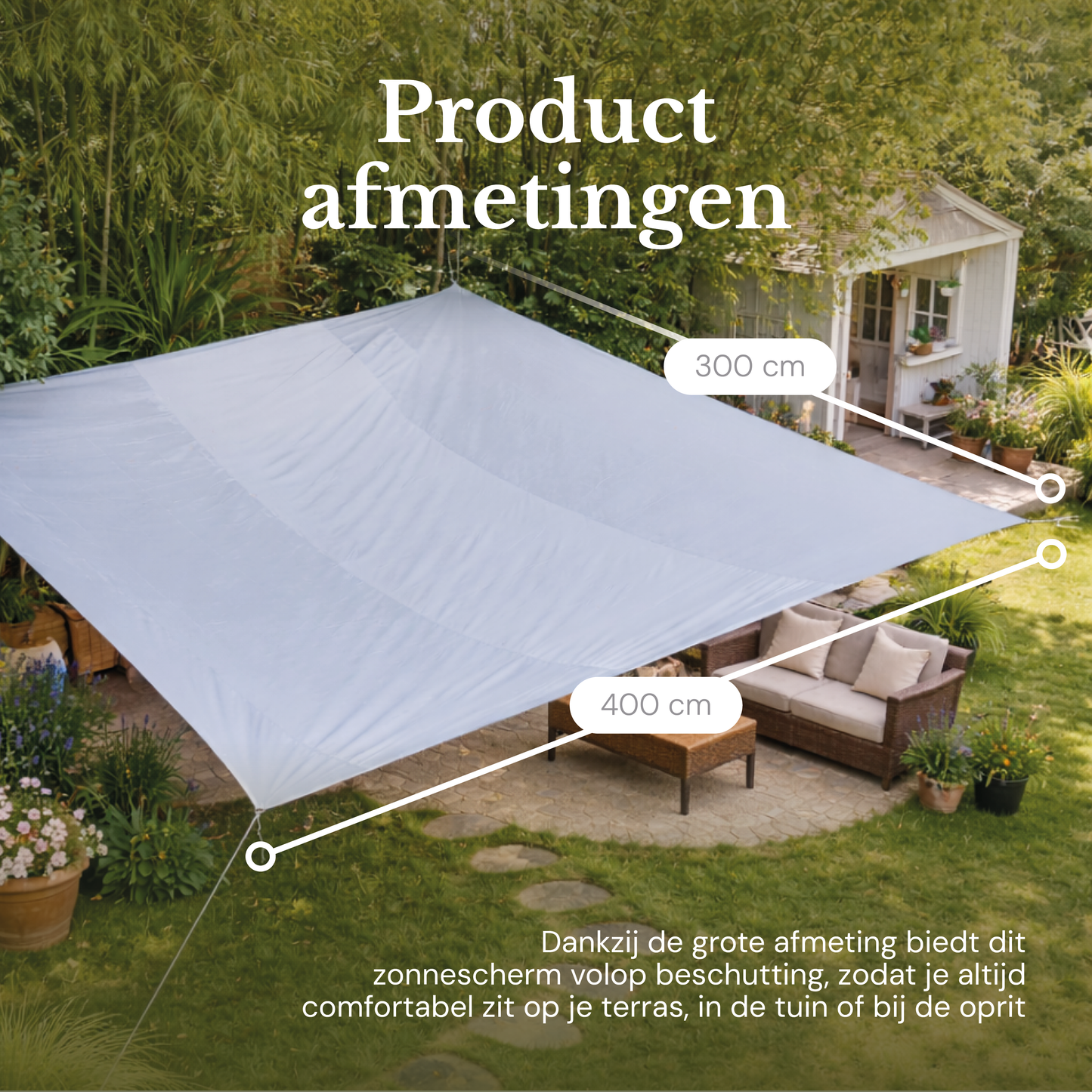 O'DADDY® Schaduwdoek 4x3M