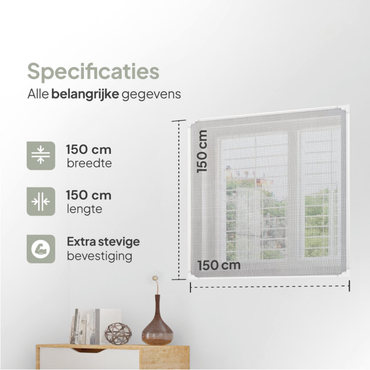 O'DADDY® Magnetische Raamhor 150x150cm