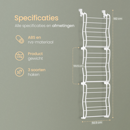 O'DADDY® Hangend schoenenrek voor deur