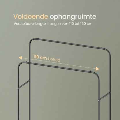 O'DADDY® Kledingrek met 2 hangers