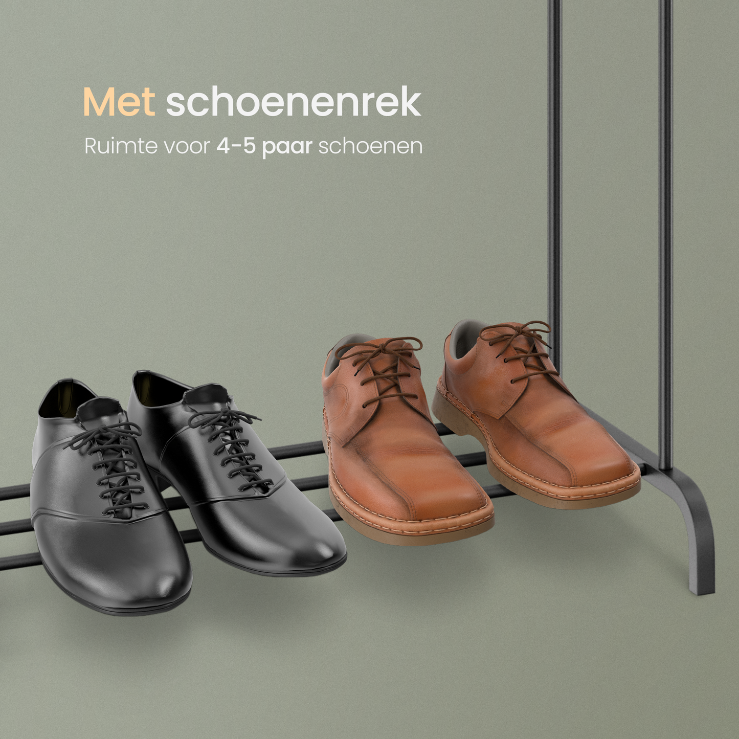 O'DADDY® Kledingrek met 2 hangers