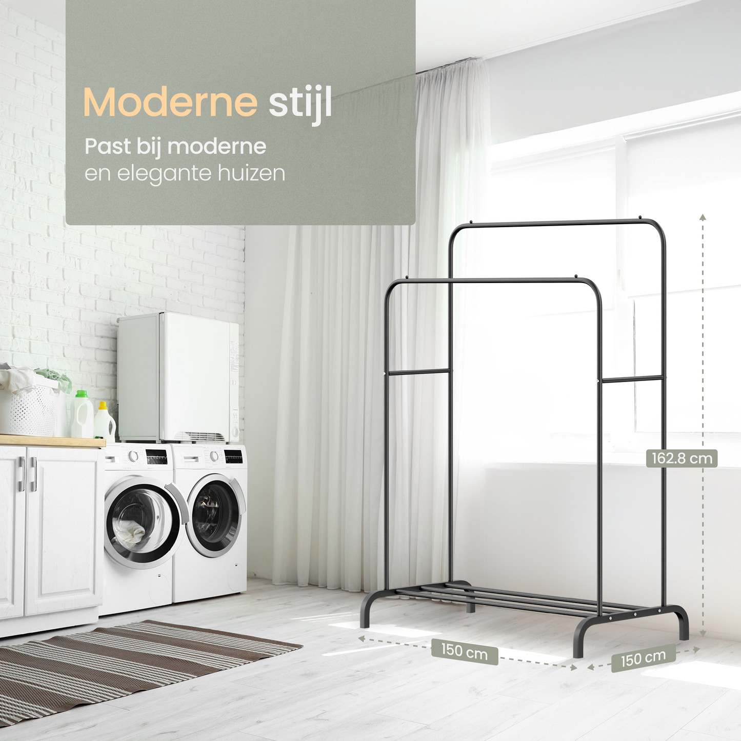 O'DADDY® Kledingrek met 2 hangers