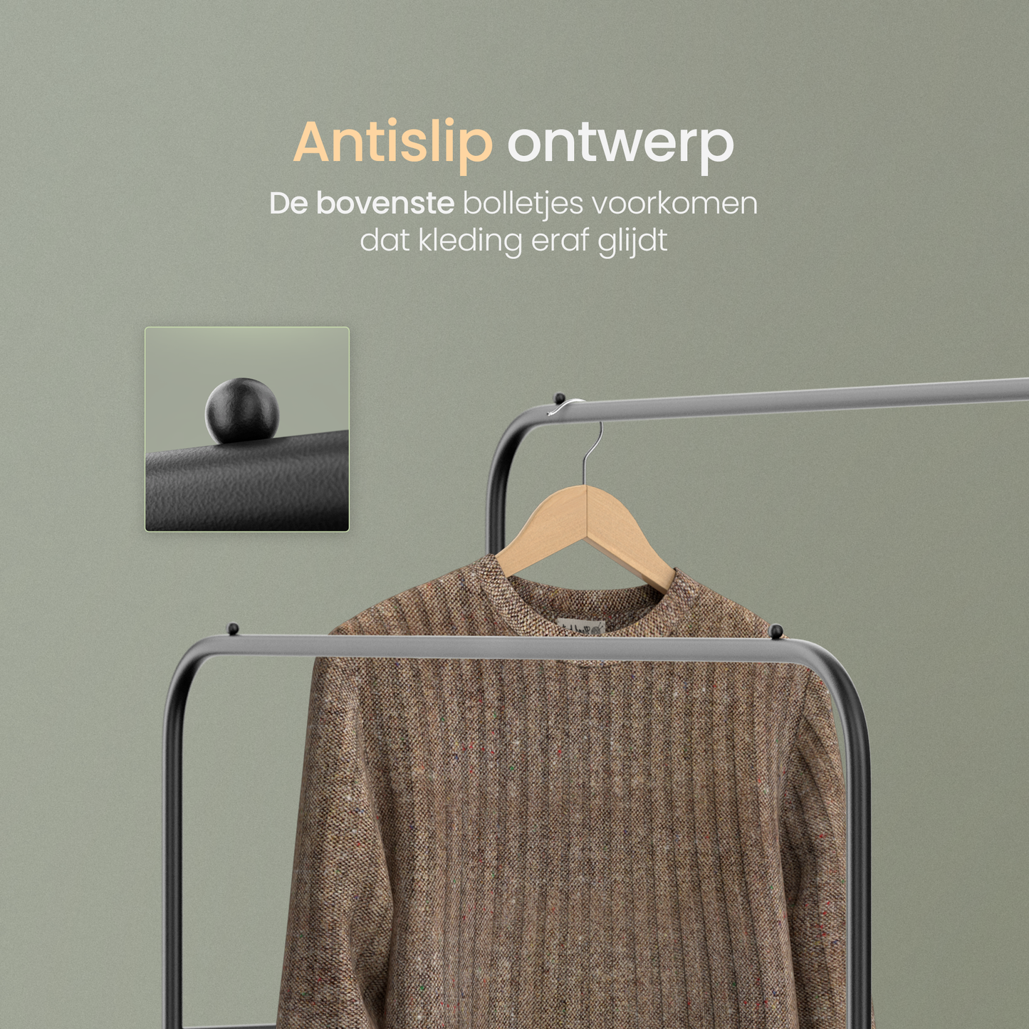 O'DADDY® Kledingrek met 2 hangers