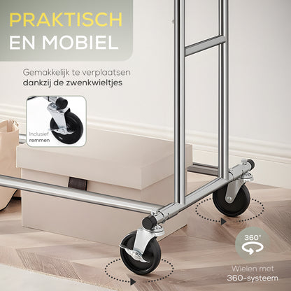 O'DADDY® Kledingrek op wieltjes XL