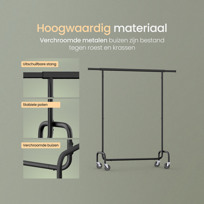 O'DADDY® Kledingrek op wieltjes