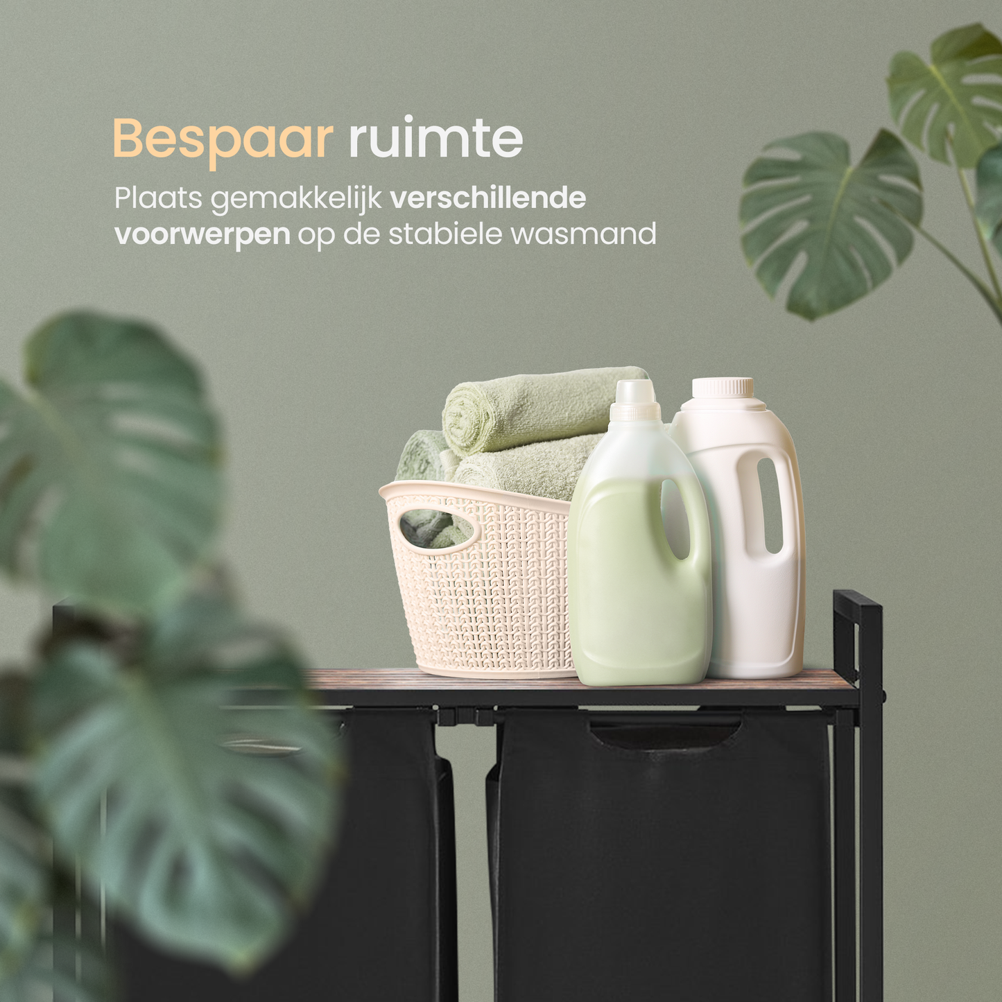 O'DADDY® Wasmand met 2 vakken