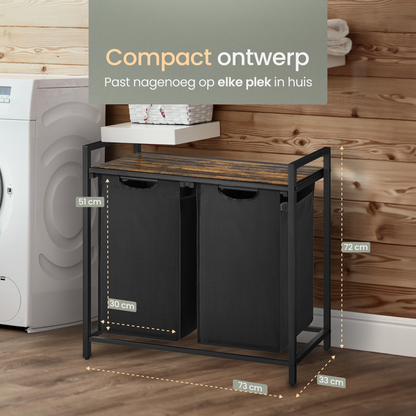 O'DADDY® Wasmand met 2 vakken