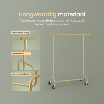 O'DADDY® Kledingrek op wieltjes