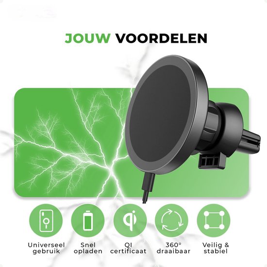 iSetchi® Draadloze oplader auto
