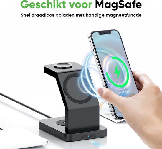 iSetchi® 3-in-1 Draadloze oplader