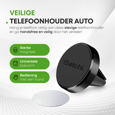 iSetchi® Magnetische telefoonhouder auto