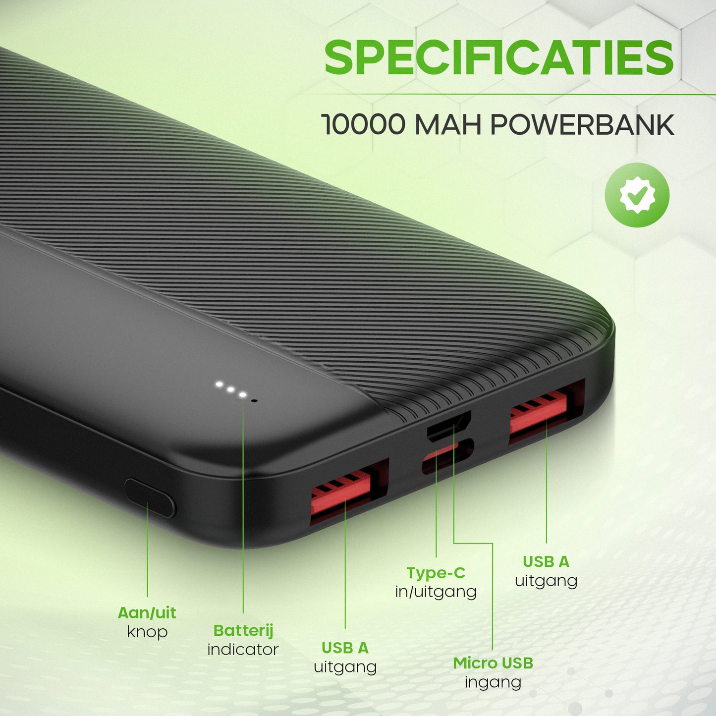 iSetchi® Powerbank 10000 mAh