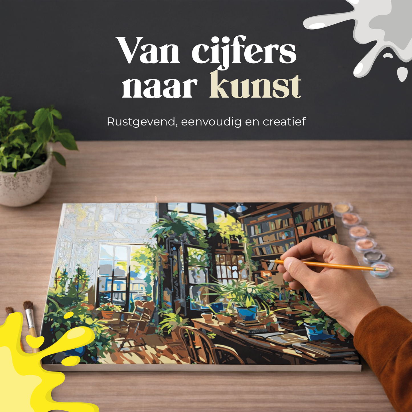 Rubye® Schilderen op Nummer Boekenkast