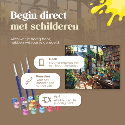 Rubye® Schilderen op Nummer Boekenkast