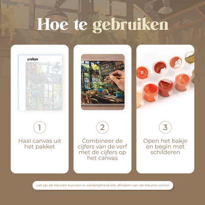 Rubye® Schilderen op Nummer Boekenkast