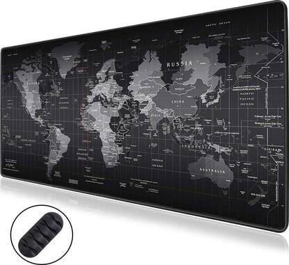 WURK® Wereldkaart Bureau Onderlegger 90x40cm