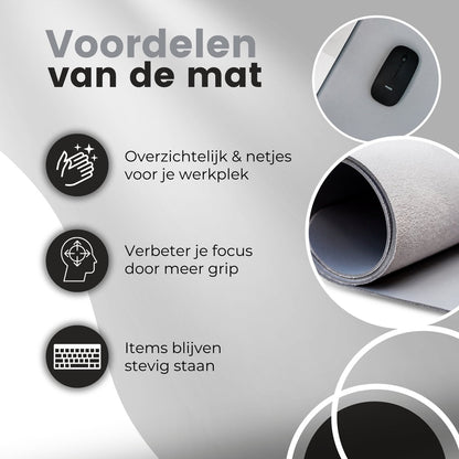 WURK® Bureau Onderlegger 90x45cm
