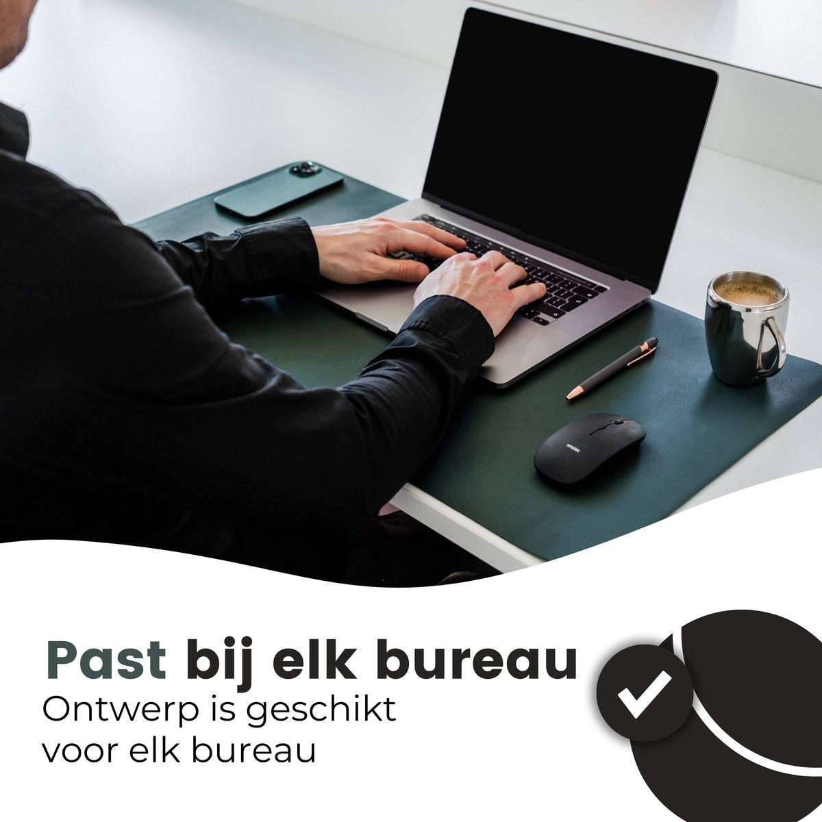 WURK® Bureau Onderlegger 90x45cm