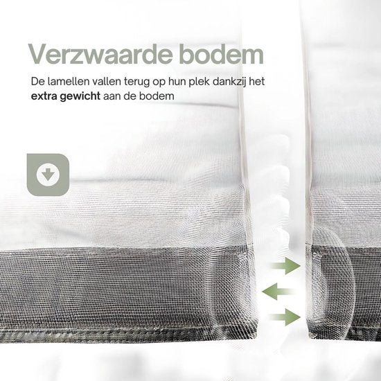 O'DADDY® Deurgordijn Lamellenhor Glasvezel