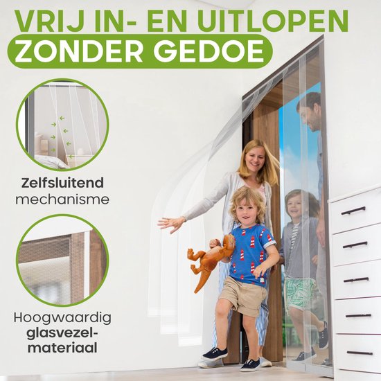 O'DADDY® Deurgordijn Lamellenhor Glasvezel