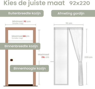 O'DADDY® Magnetische Deurgordijn Fiber