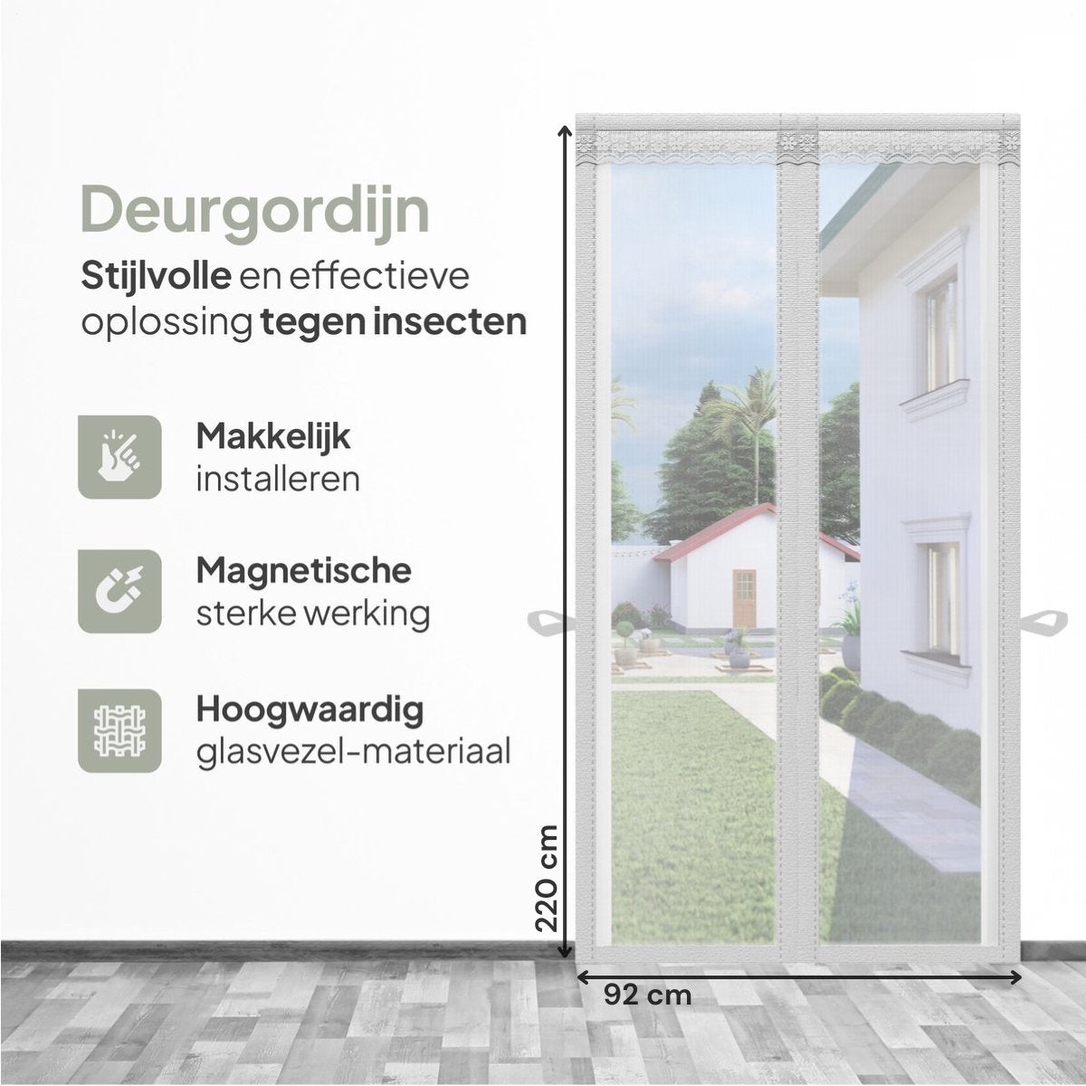 O'DADDY® Magnetische Deurgordijn Fiber