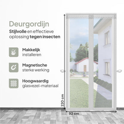 O'DADDY® Magnetische Deurgordijn Fiber