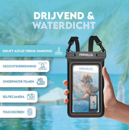Travelly® Luxe Waterdicht Telefoonhoesje