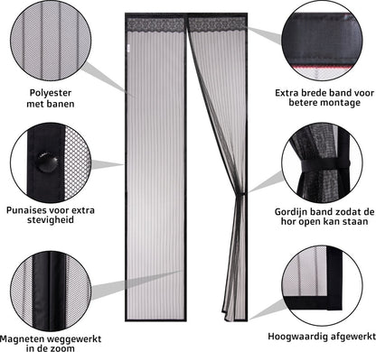 O'DADDY® Magnetische Deurgordijn Polyester