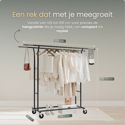 O'DADDY® Kledingrek op wieltjes XL