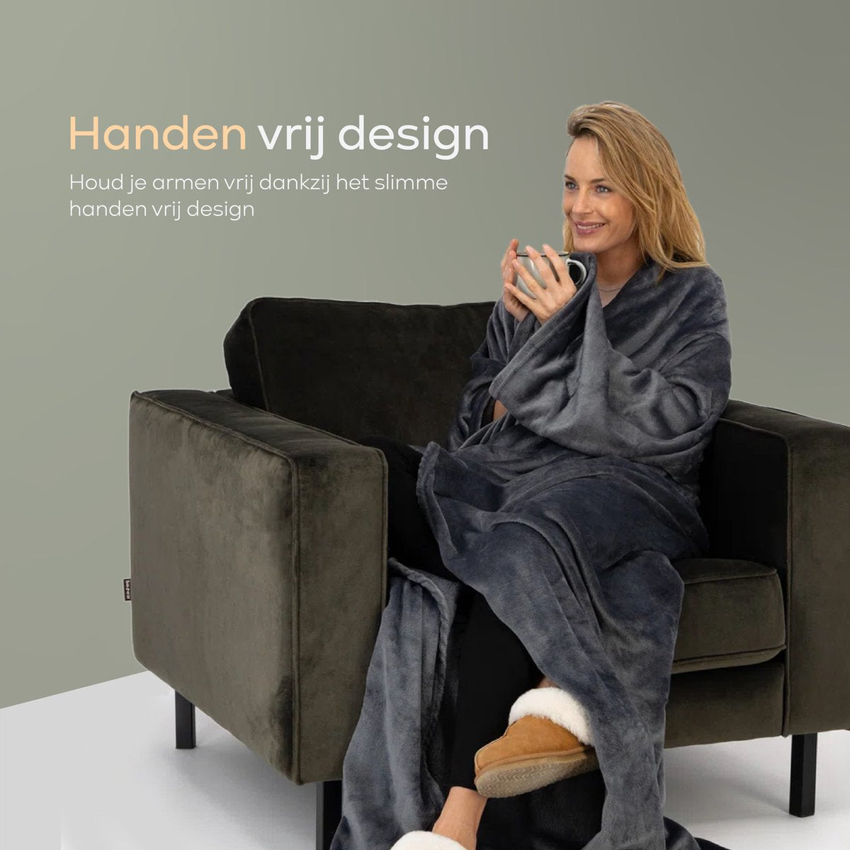 O'DADDY® Fleecedeken met Mouwen