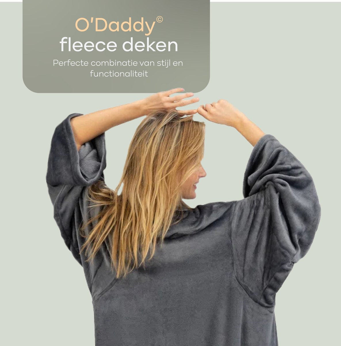O'DADDY® Fleecedeken met Mouwen