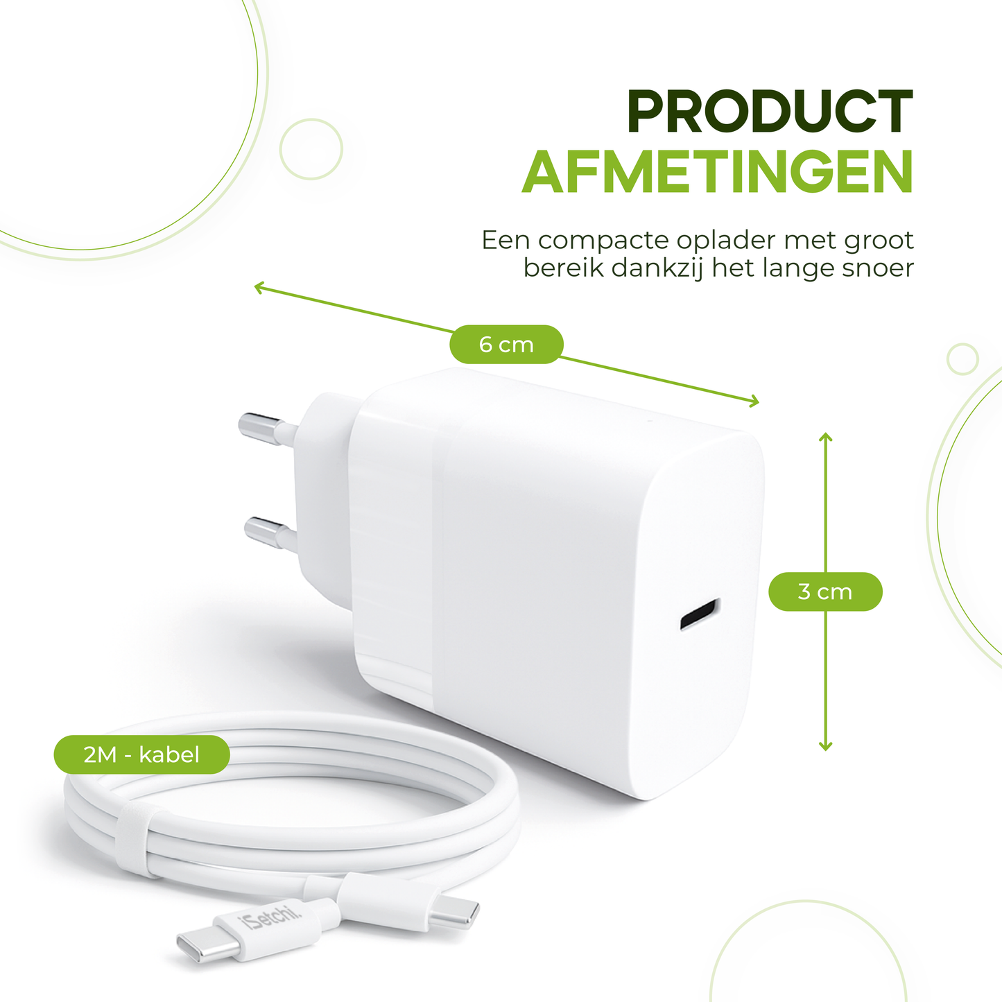 iSetchi® 40W USB-C Snellader