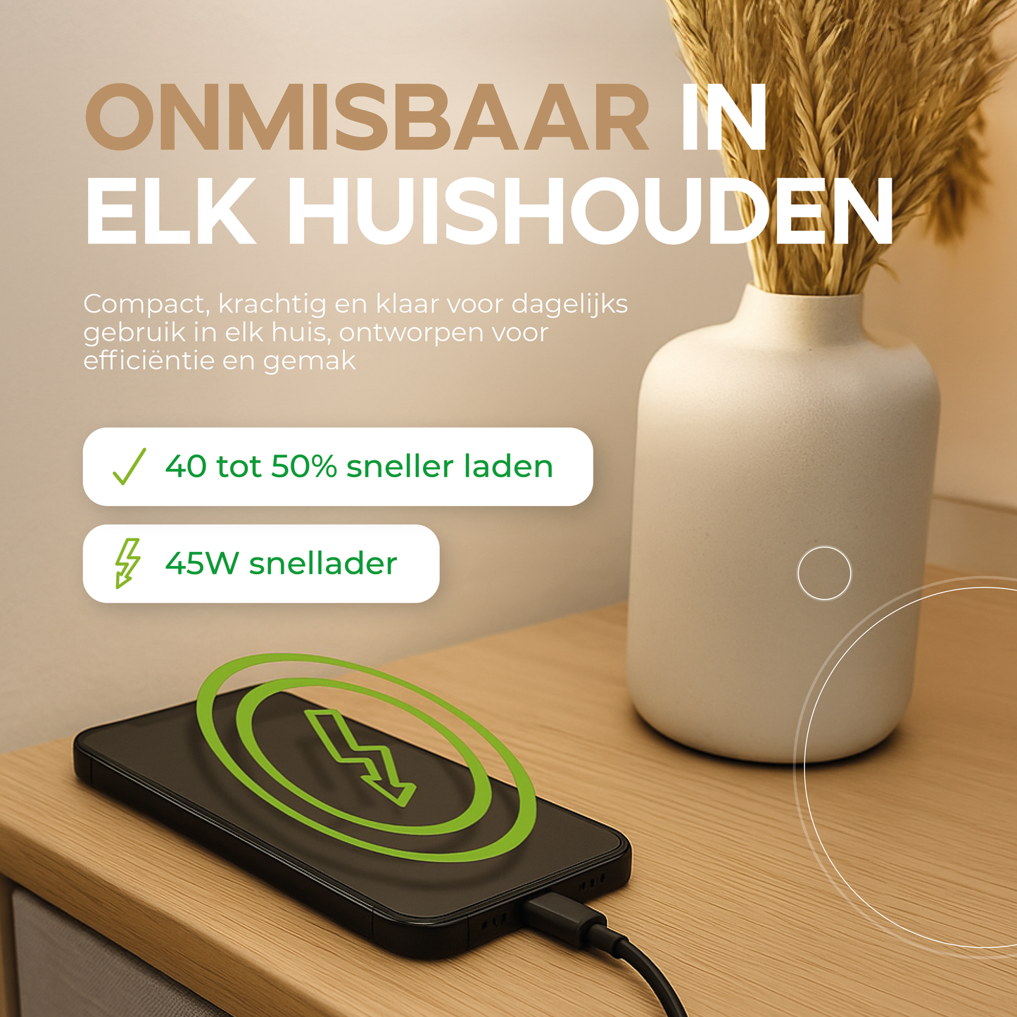 iSetchi® 45W USB-C Snellader