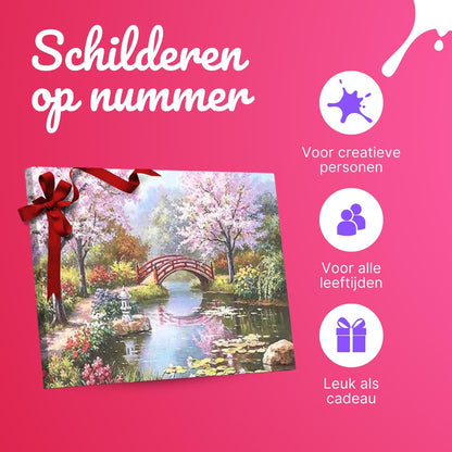 Rubye® Schilderen op Nummer Japanse Tuin