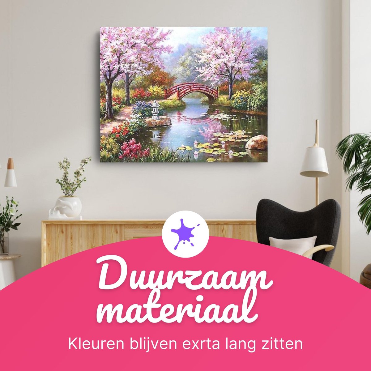 Rubye® Schilderen op Nummer Japanse Tuin