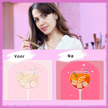Rubye® Mini Schilderen op Nummer set Cocktails