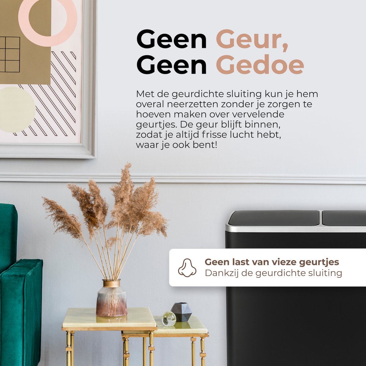 O'DADDY® Prullenbak met 2 vakken