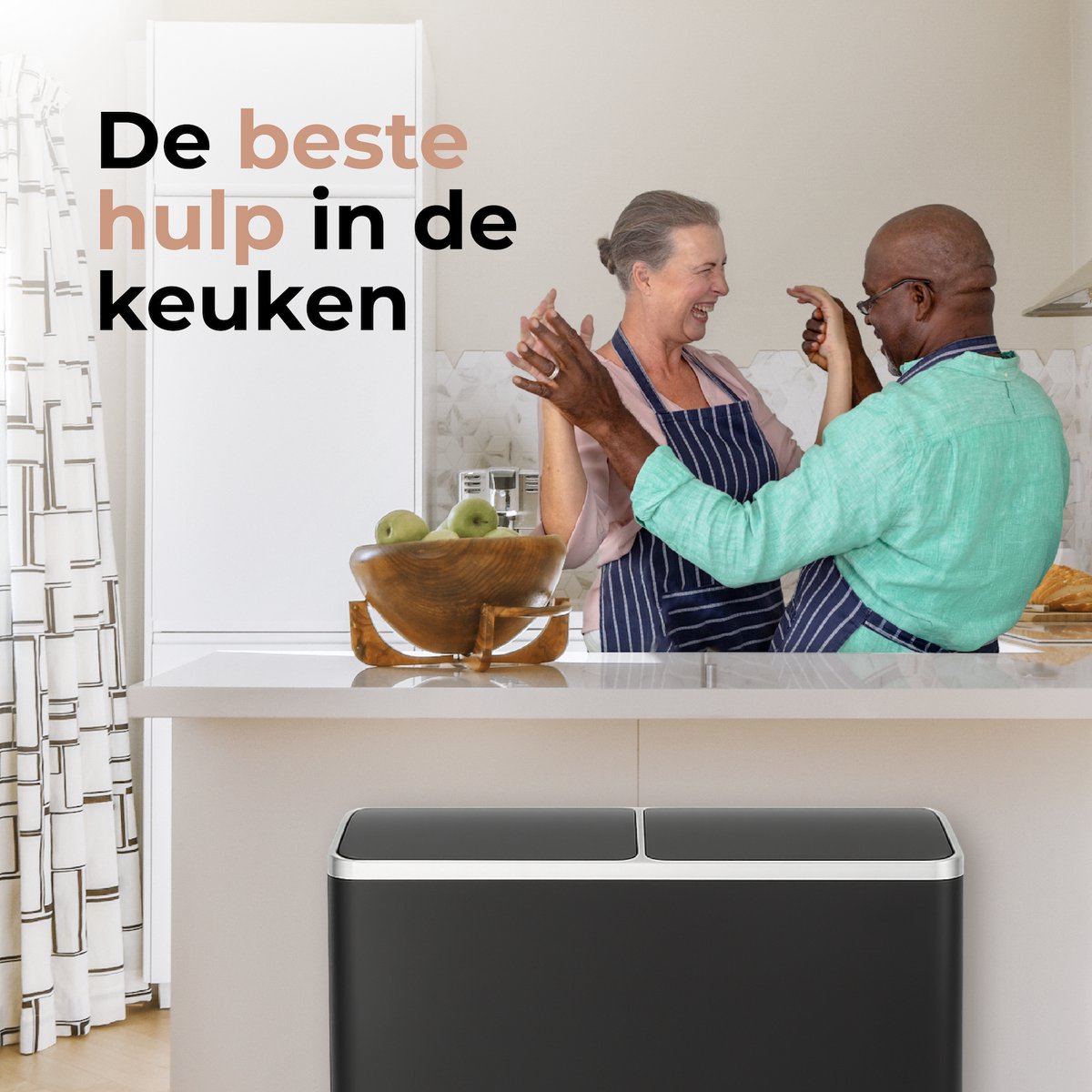 O'DADDY® Prullenbak met 2 vakken