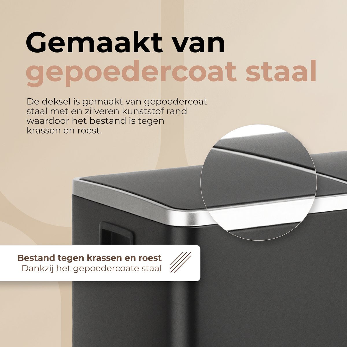 O'DADDY® Prullenbak met 2 vakken