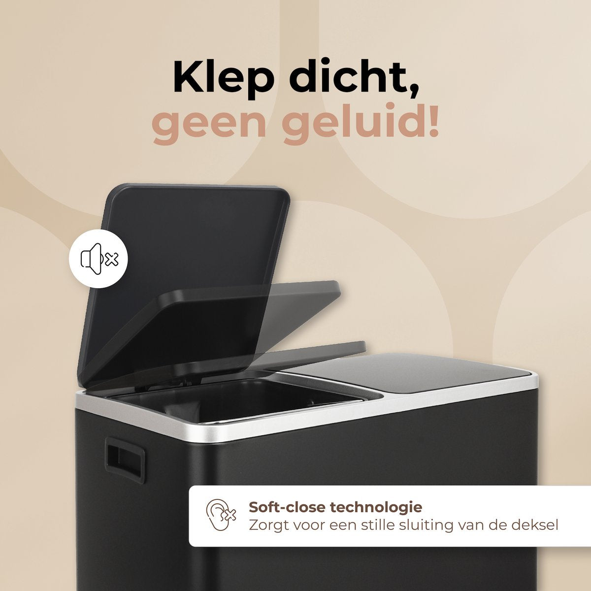 O'DADDY® Prullenbak met 2 vakken