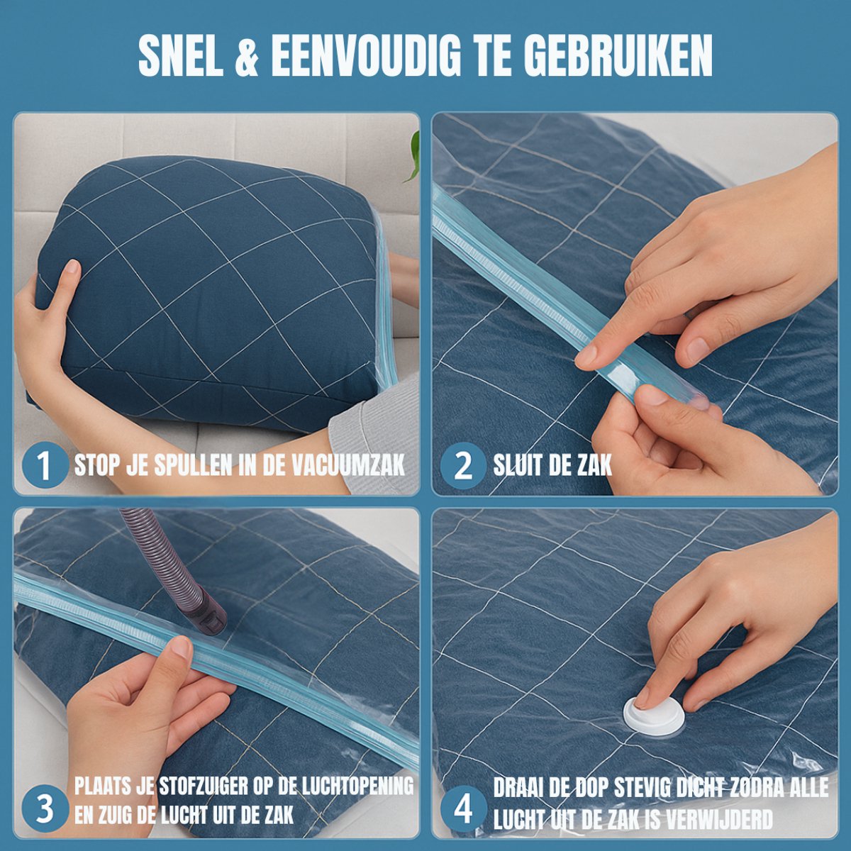 Travelly® Vacuüm Opbergzakken set van 2