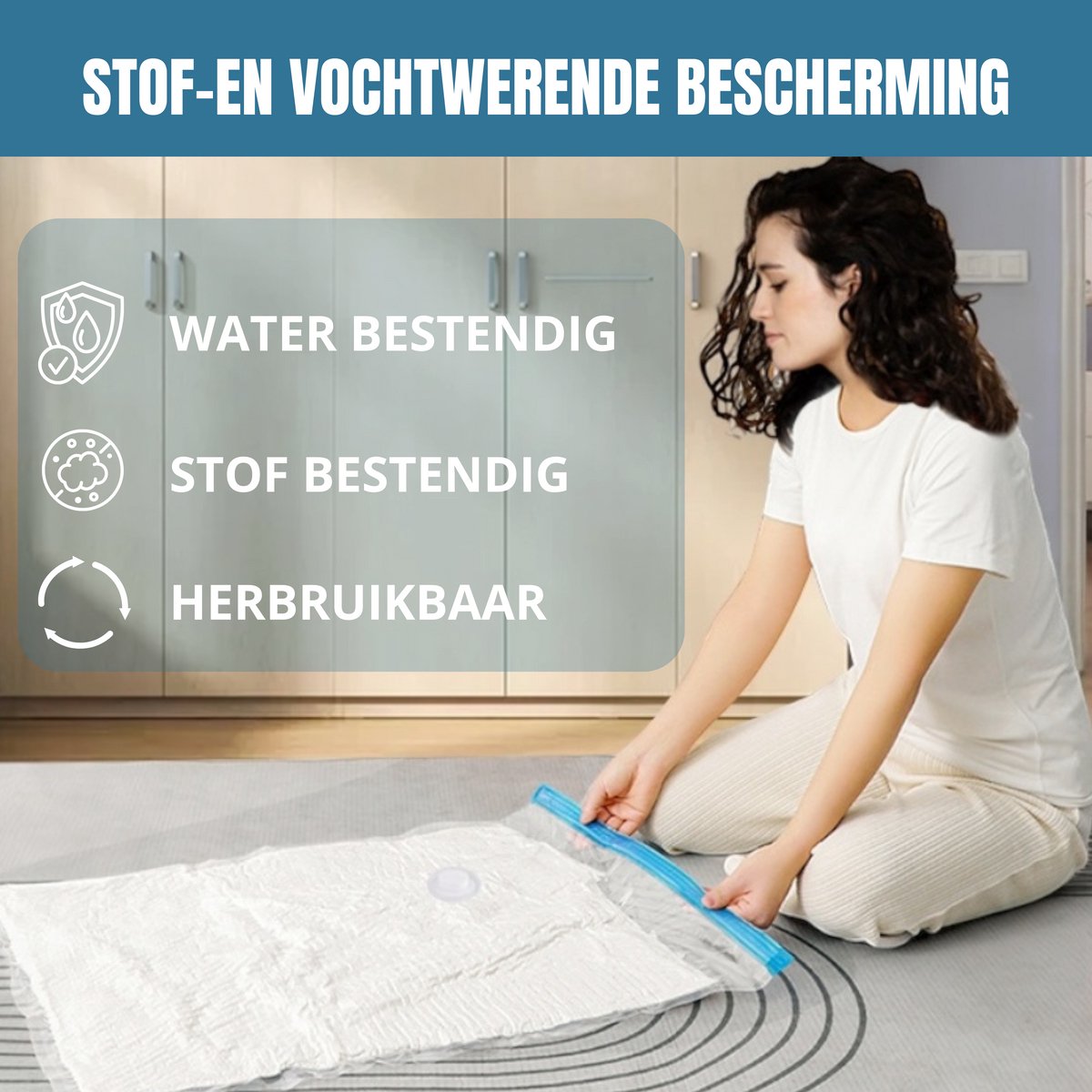 Travelly® Vacuüm Opbergzakken set van 5