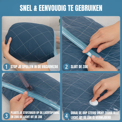 Travelly® Vacuüm Opbergzakken set van 5