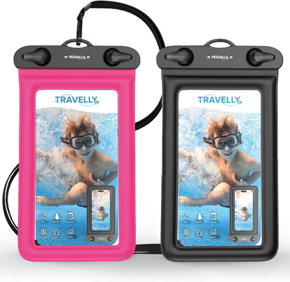 Travelly® Waterdicht telefoonhoesje set van 2